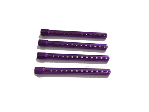 Стійки кузова алюмінієві фіолетові для машинки на радіоуправлінні HI5101, HI4123 (102037 запчастини Himoto)