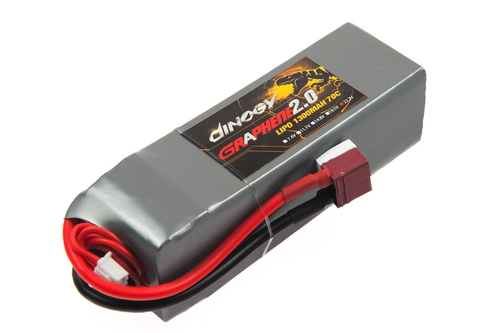 Аккумулятор для квадрокоптера Dinogy G2.0 Li-Pol 1300 мАч 22.2 В 31x35x105 мм T-Plug 70C