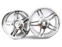 Chrome Star Spoke Wheel Rims 2P