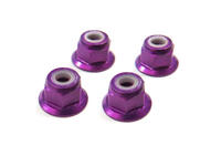 (02190) M4 Purple Alum Nut 4P