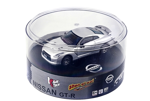 Машинка ShenQiWei микро р/у 1:43 лиценз. Nissan GT-R (серый)
