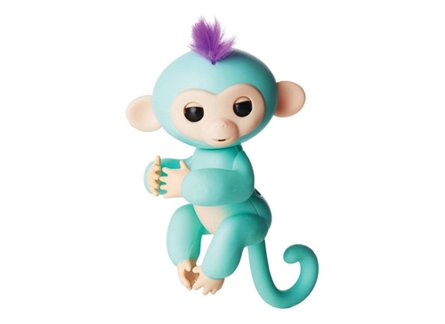 Ручная обезьянка на бат. Happy Monkey интерактивная (зеленый)