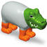 Пазл 3D детский магнитные животные POPULAR Playthings Mix or Match (тигр, крокодил, слон, жираф) - фото 4