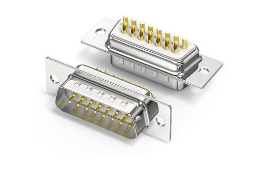 Коннектор DB15 2 ряда Gold Male