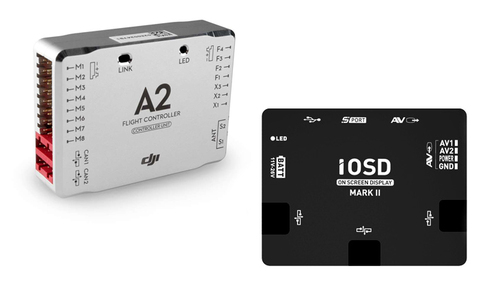 Полетный контроллер DJI A2 +  система видеоналожения iOSD Mark II