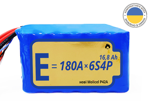 Батарея Energy Life Li-Ion 6S4P 21700-P42A 10AWG без конектора (001)