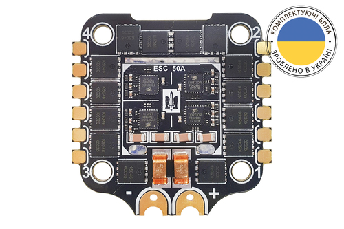 Регулятор 4-в-1 для квадрокоптера VYRIY 3-6s 4x50A BLHeli_S