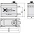 Сервопривод 77.5г FrSky BLS5405H 54.9кг/0.12с/8.4В 40x20x33.5мм - фото 4