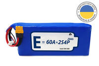 Аккумуляторная сборка Energy Life Li-Ion 2S4P 21700-EVE50E 12AWG XT60-F (002)