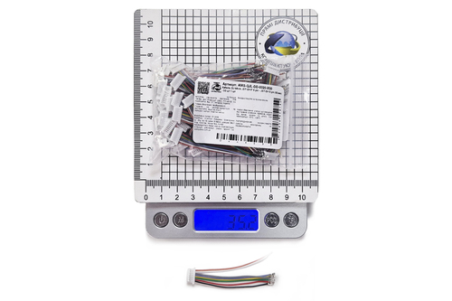 50 шт - Кабель силіконовий Micro JST-SH F 8 pin - контакти JST-SH 8 pin (50 мм)