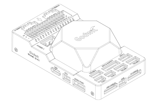 Полетный контроллер Accton Godwit Pixhawk G-A1-W
