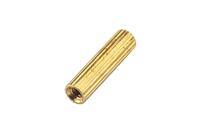 Стійка латунна міжплатна M2x12мм F-F кругла з накаткою латунь (1000 шт)