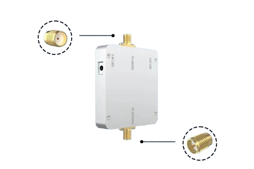 Усилитель сигнала 2.4G + 5.8GHz ACASOM 1 вход - 1 выход 4W